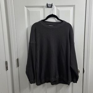 Aerie Men's Dark Gray Crewneck Sweater